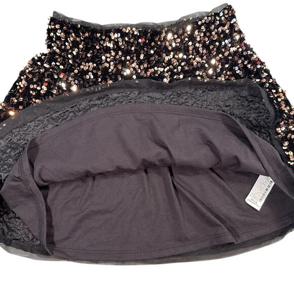 Zara Kids Sequins Mini Skirt Size 11-12 Years - Picture 4 of 6